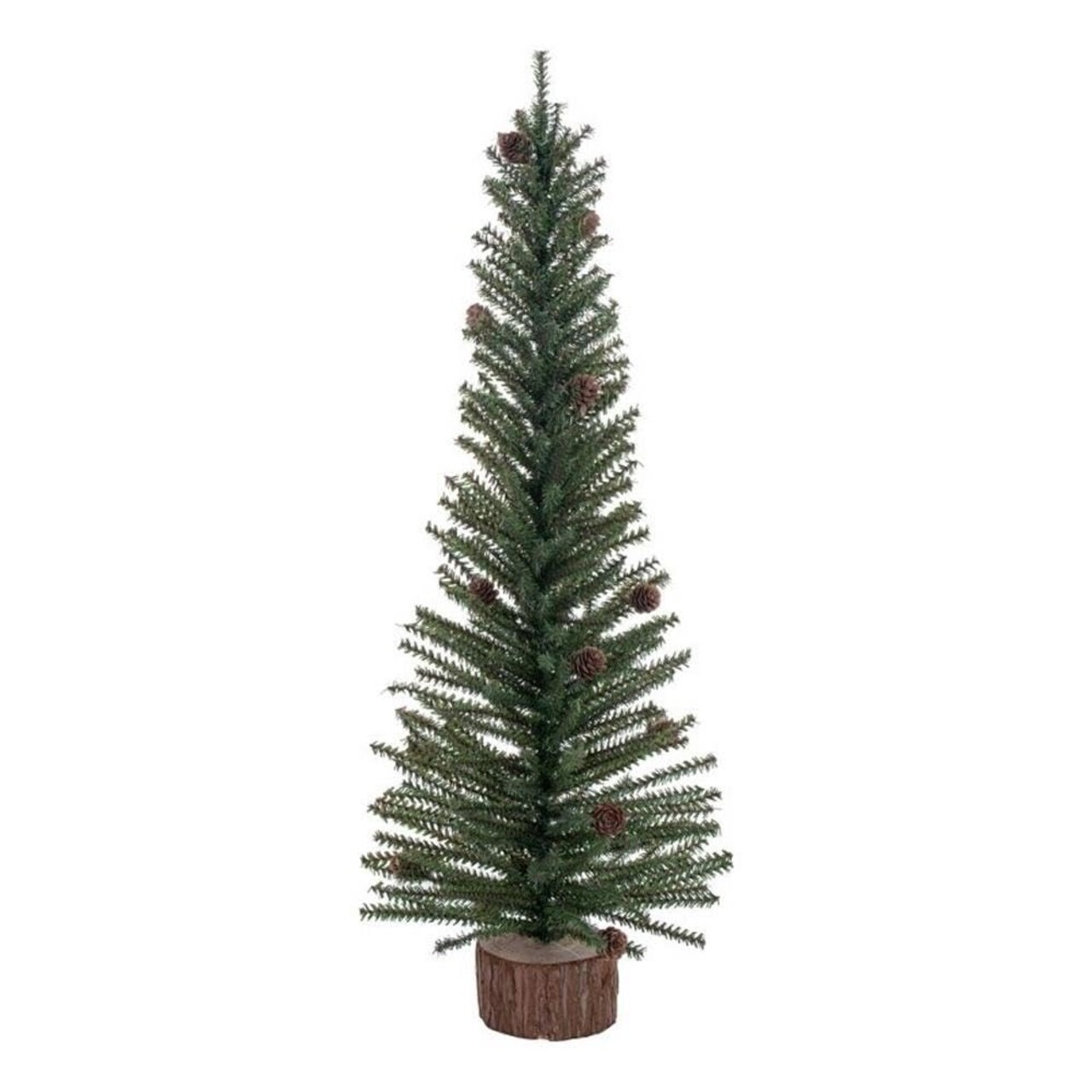 Vickerman 32" Carmel Pine Tree 320 Tips Wood Base - C803932